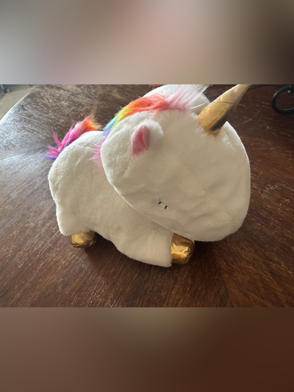 Mommy Unicorn with Rainbow Mane